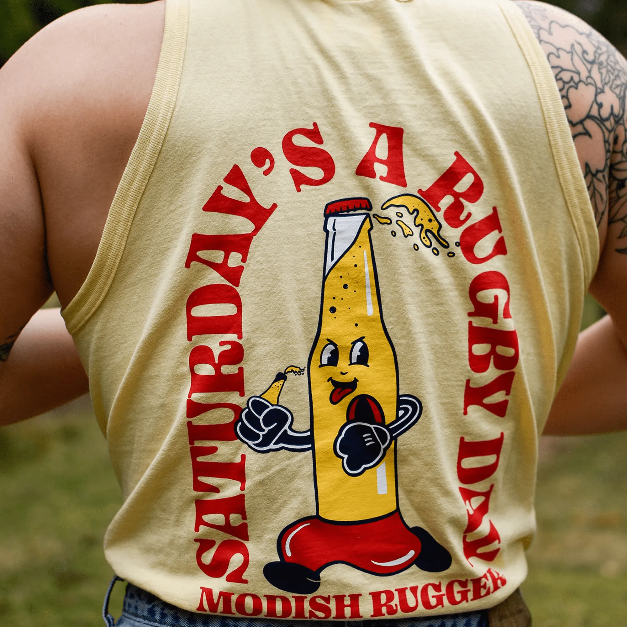 Modish Rugger Saturday's a Rugby Day Tank Top