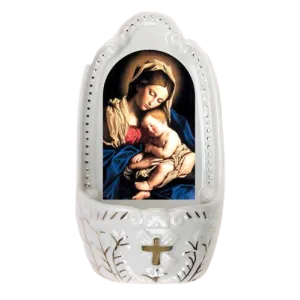 Mother and Child Holy Water Font
