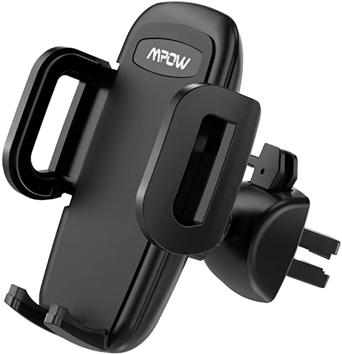 Mpow Air Vent Car Phone Mount, 3-Level Adjustable Clamp with Phone Holder Compatible with all Smartphones Under 6 inch