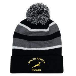 Nations of Rugby South Africa Hooped Pom-Pom Beanie