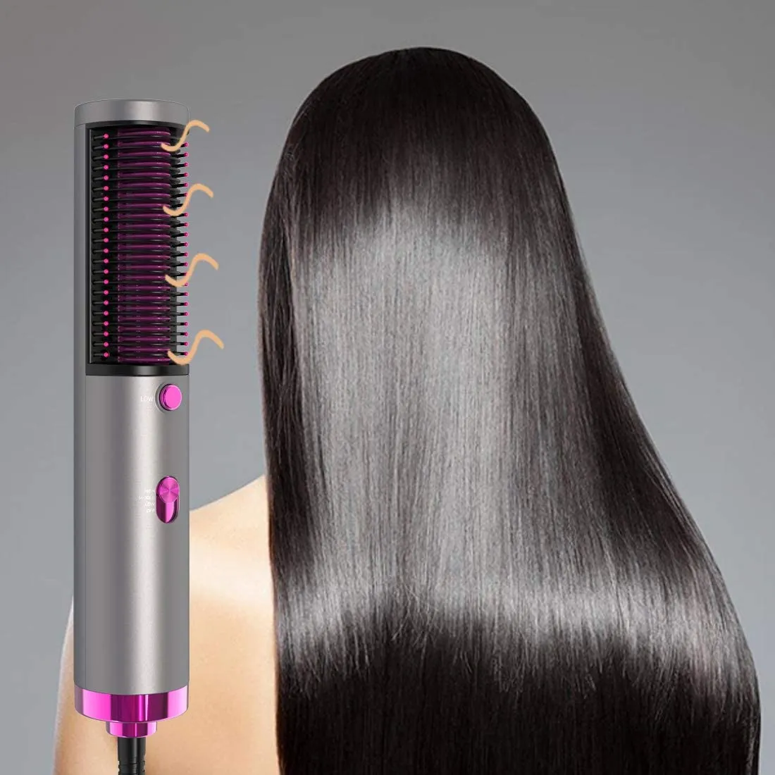 New in box! Abunro Ionic Hair Dryer with Hair Straightener, Portable Hair Dryer   Damage Protection PTC Hot Straightener, 3-Levels Heat