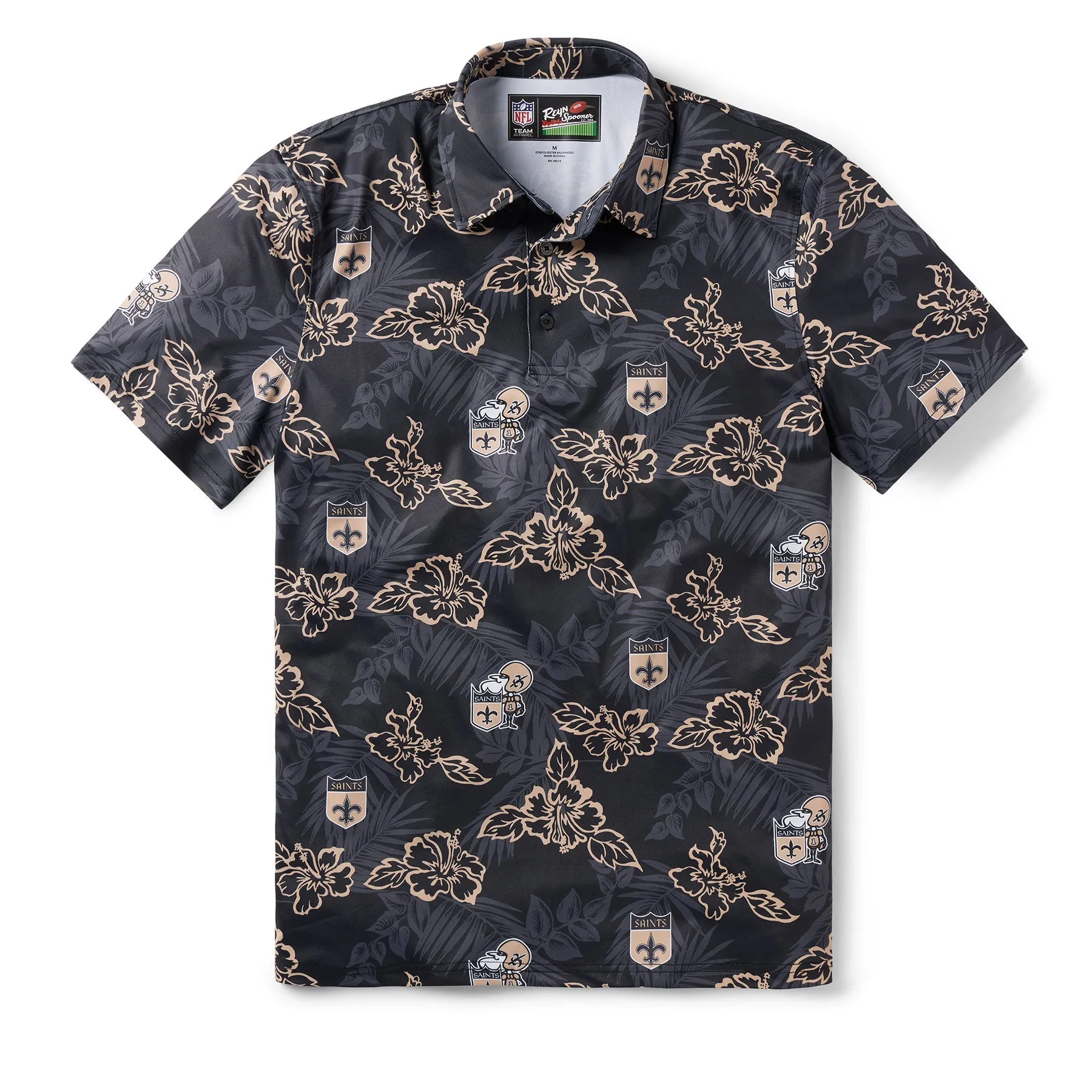 NEW ORLEANS SAINTS THROWBACK PERFORMANCE POLO