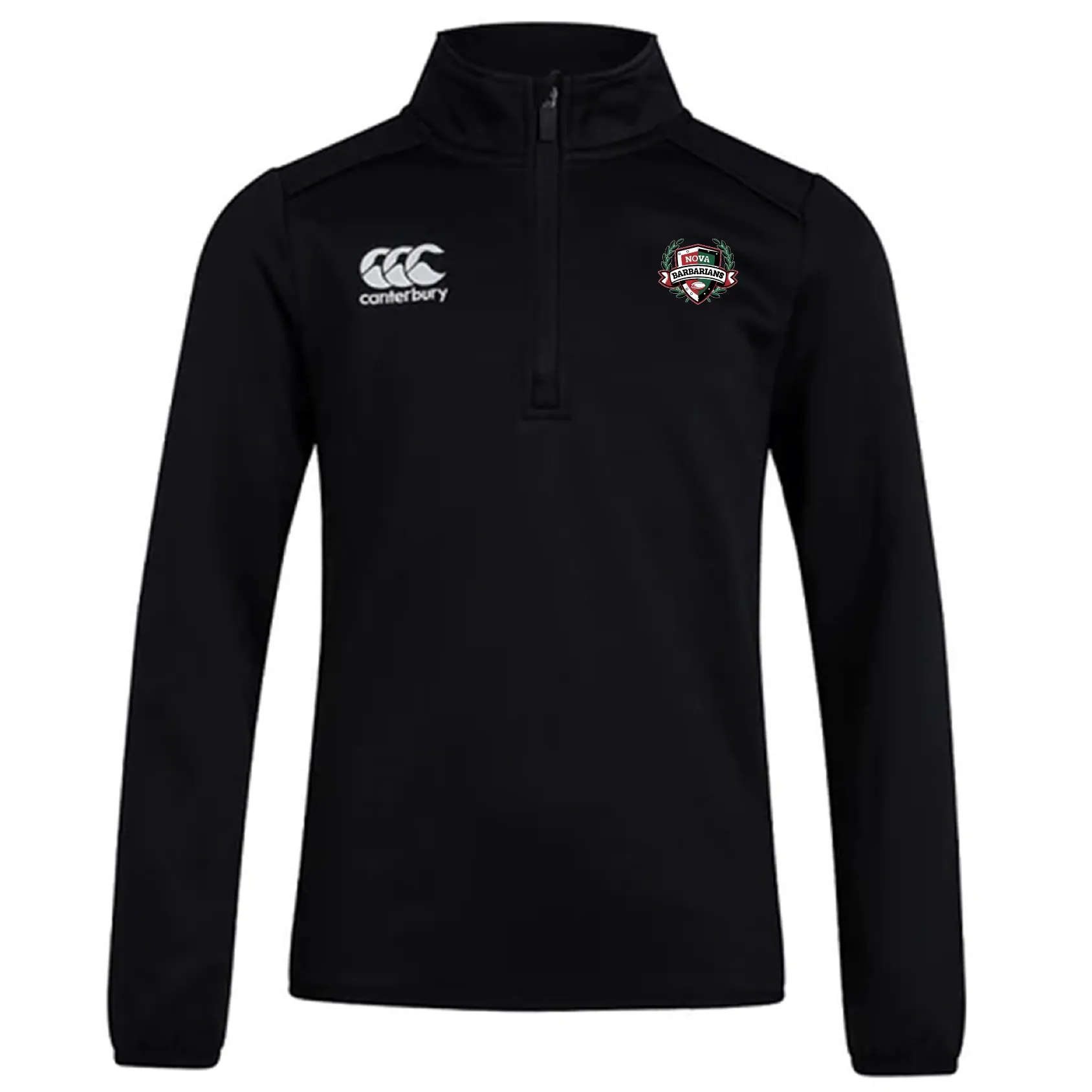 NOVA Barbarians Club 1/4 Zip Mid Layer Training Top by Canterbury