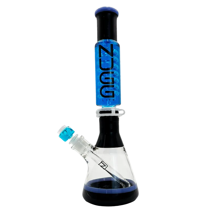 Nugg Life 18" Spiral Freeze With Slime & Milky Color Water Pipe