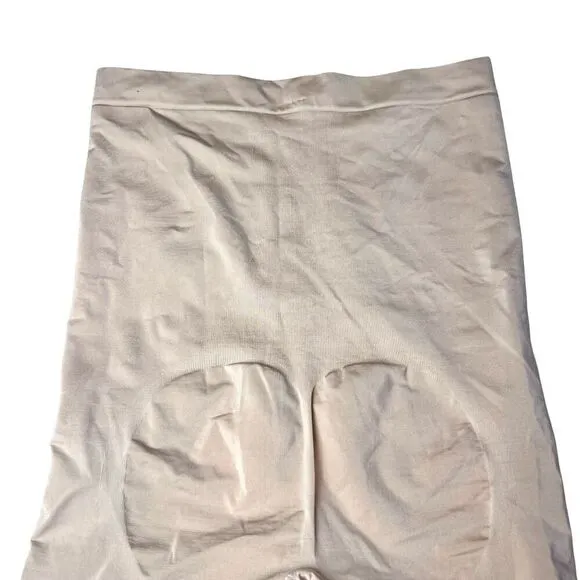 NWT Spanx SPANXsculpt OnCore High-Waisted Mid-Thigh Shorts Shapewear Soft Nude