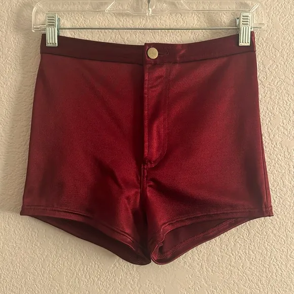 Nylon Knit Disco Shorts
