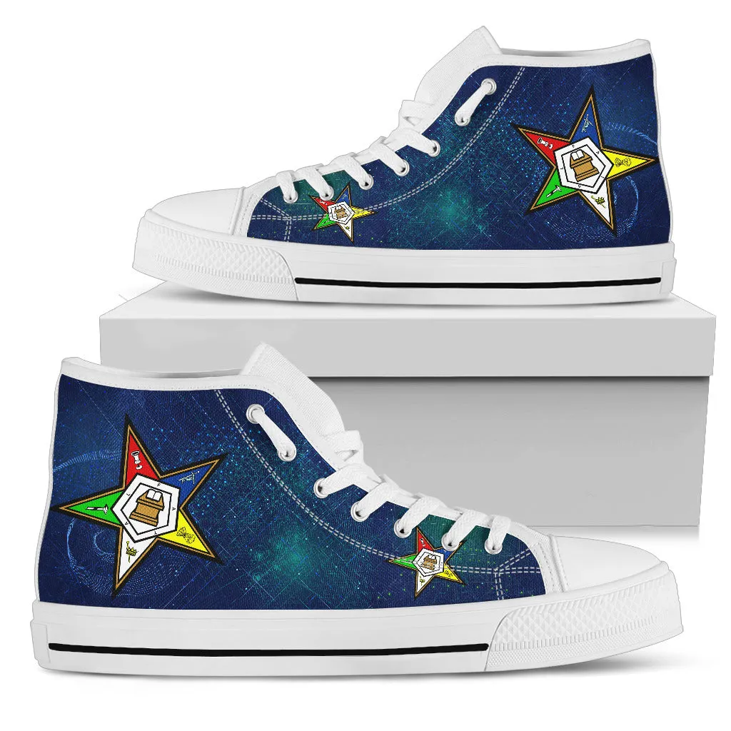 OES Classic Womens High Top Shoe GS_Blue