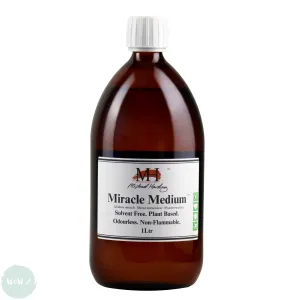 Oil Painting Solvents- Michael Harding - MIRACLE MEDIUM - Odourless THINNER & BRUSH CLEANER - 1 Litre