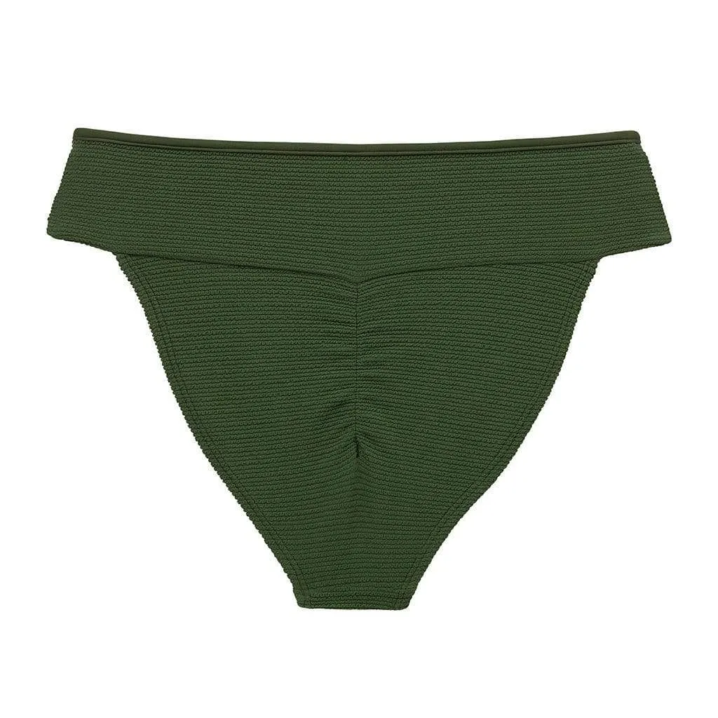 Olive Micro Scrunch Tamarindo Bikini Bottom