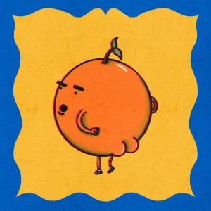 Orange Booty Art Print