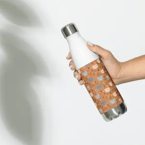 Orange Pet Faces Water Bottle