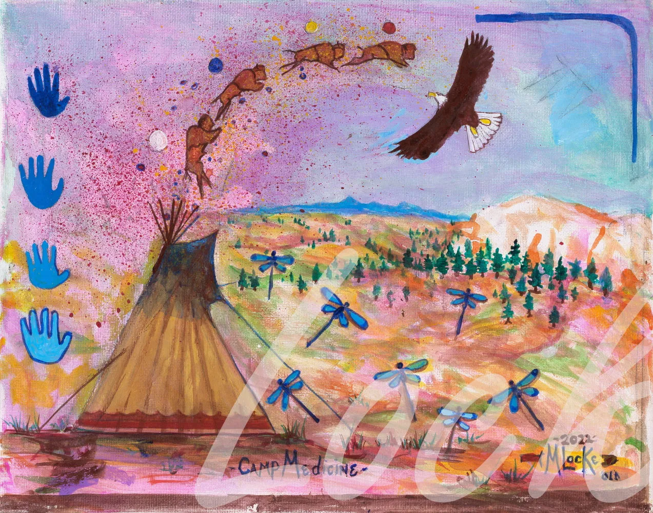 Original Acrylic on Canvas - Camp Medicine