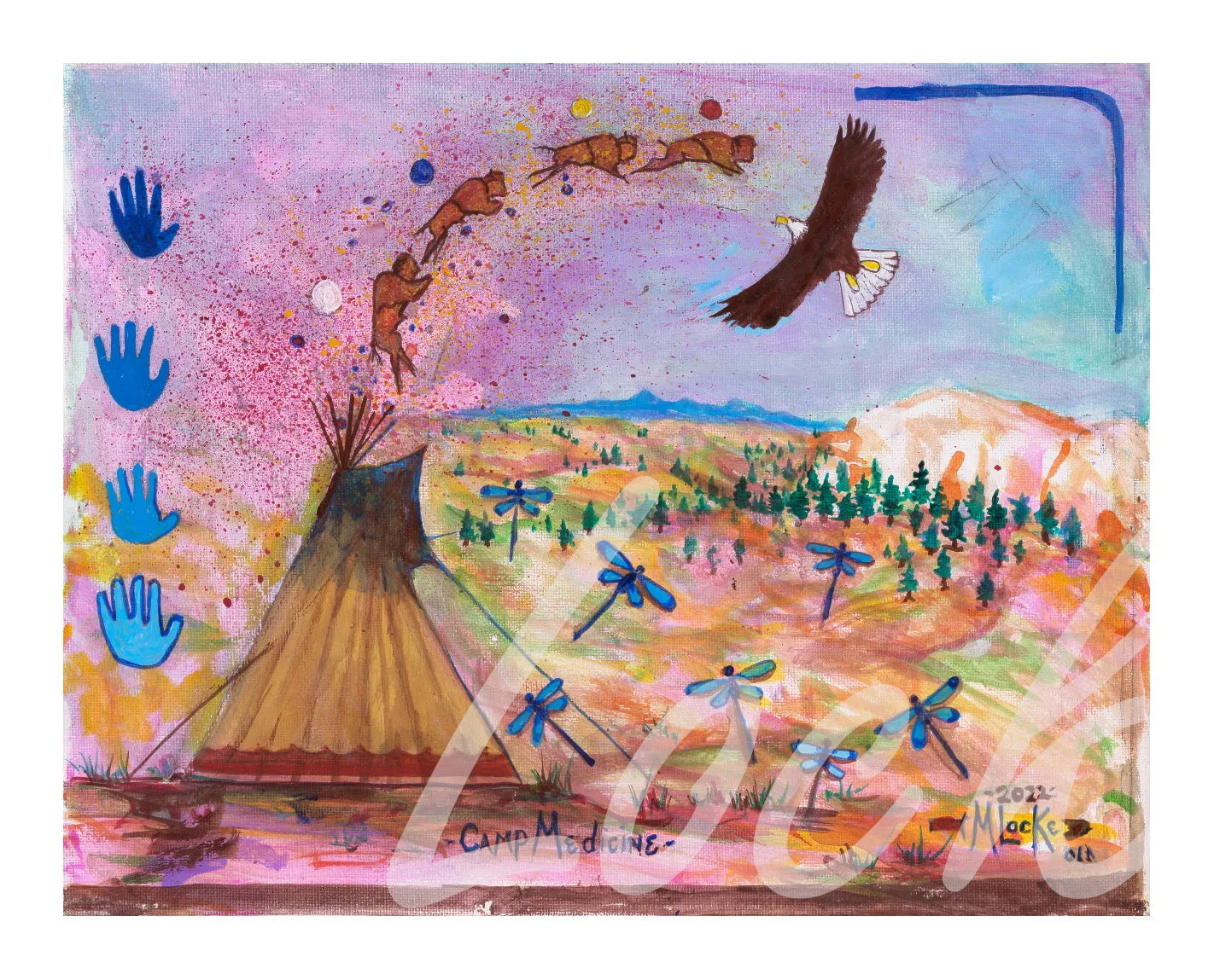 Original Acrylic on Canvas - Camp Medicine