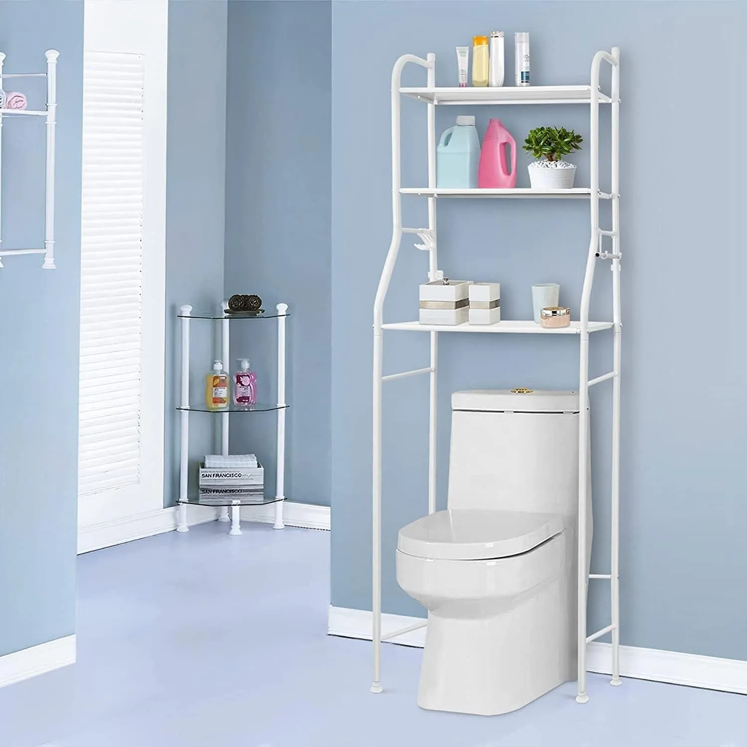 Over The Toilet 3 Tier Storage  Rack