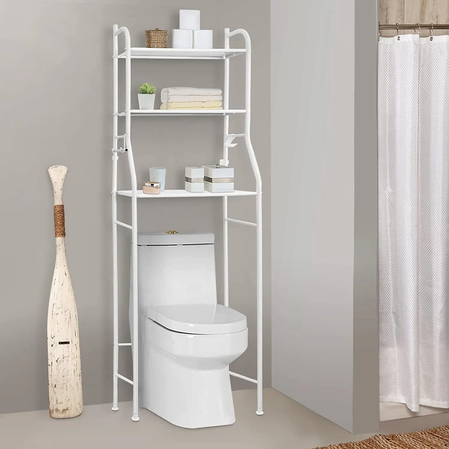 Over The Toilet 3 Tier Storage  Rack
