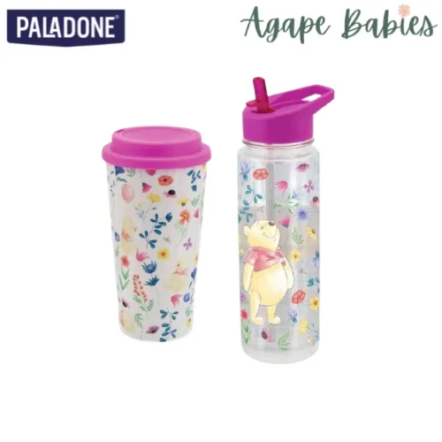 Paladone Winnie the Pooh Hydration Set - Water Bottle & Travel Mag Set
