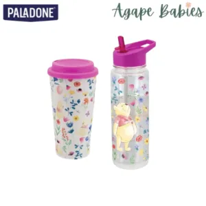 Paladone Winnie the Pooh Hydration Set - Water Bottle & Travel Mag Set