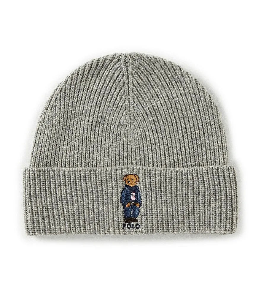PC0198 Polo Ralph Lauren Jean Jacket Sweater Cuff Hat Bear