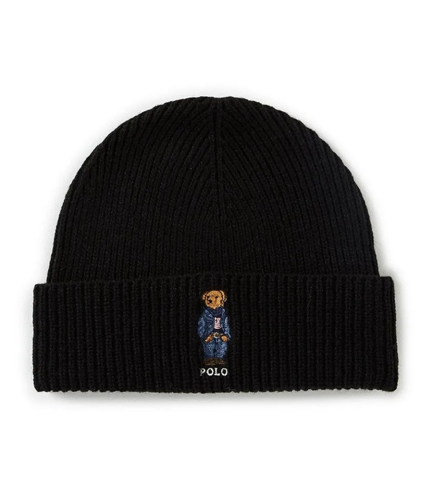 PC0198 Polo Ralph Lauren Jean Jacket Sweater Cuff Hat Bear