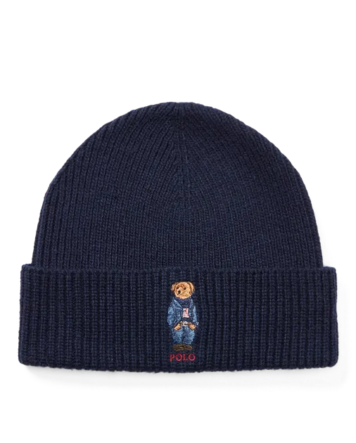 PC0198 Polo Ralph Lauren Jean Jacket Sweater Cuff Hat Bear