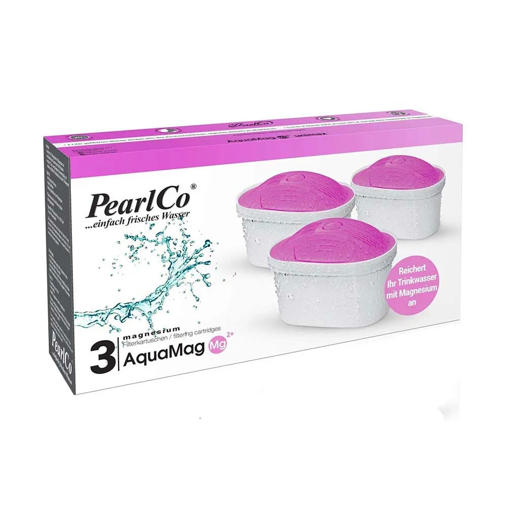 PearlCo Germany AQUAMAG Magnesium Rich Water Filter Cartridges UNIMAX: Set of 3