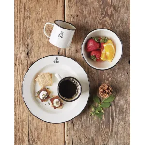 Pendleton Camp Ivory Enamelware Dishes