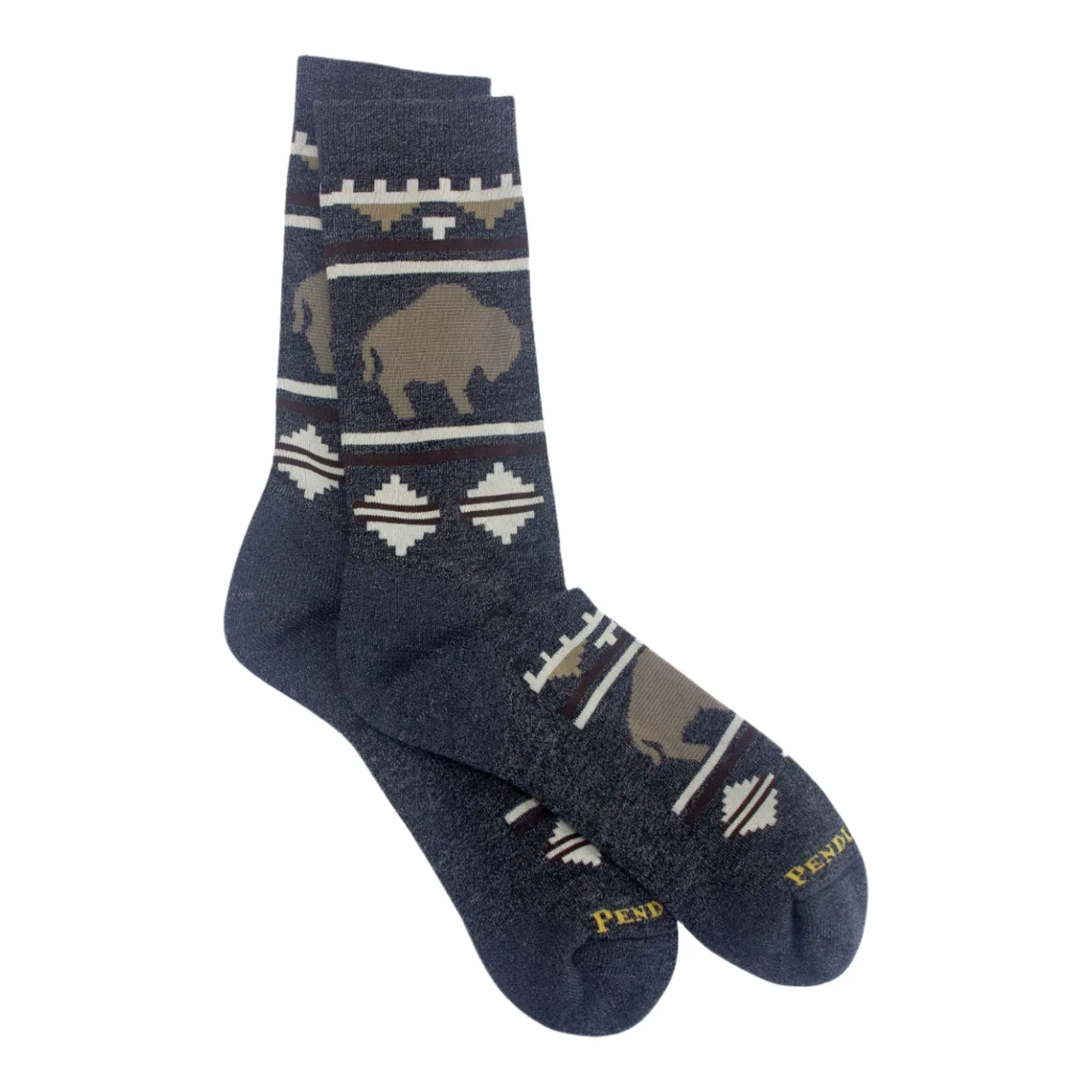 Pendleton Roaming Bison Camp Crew Socks