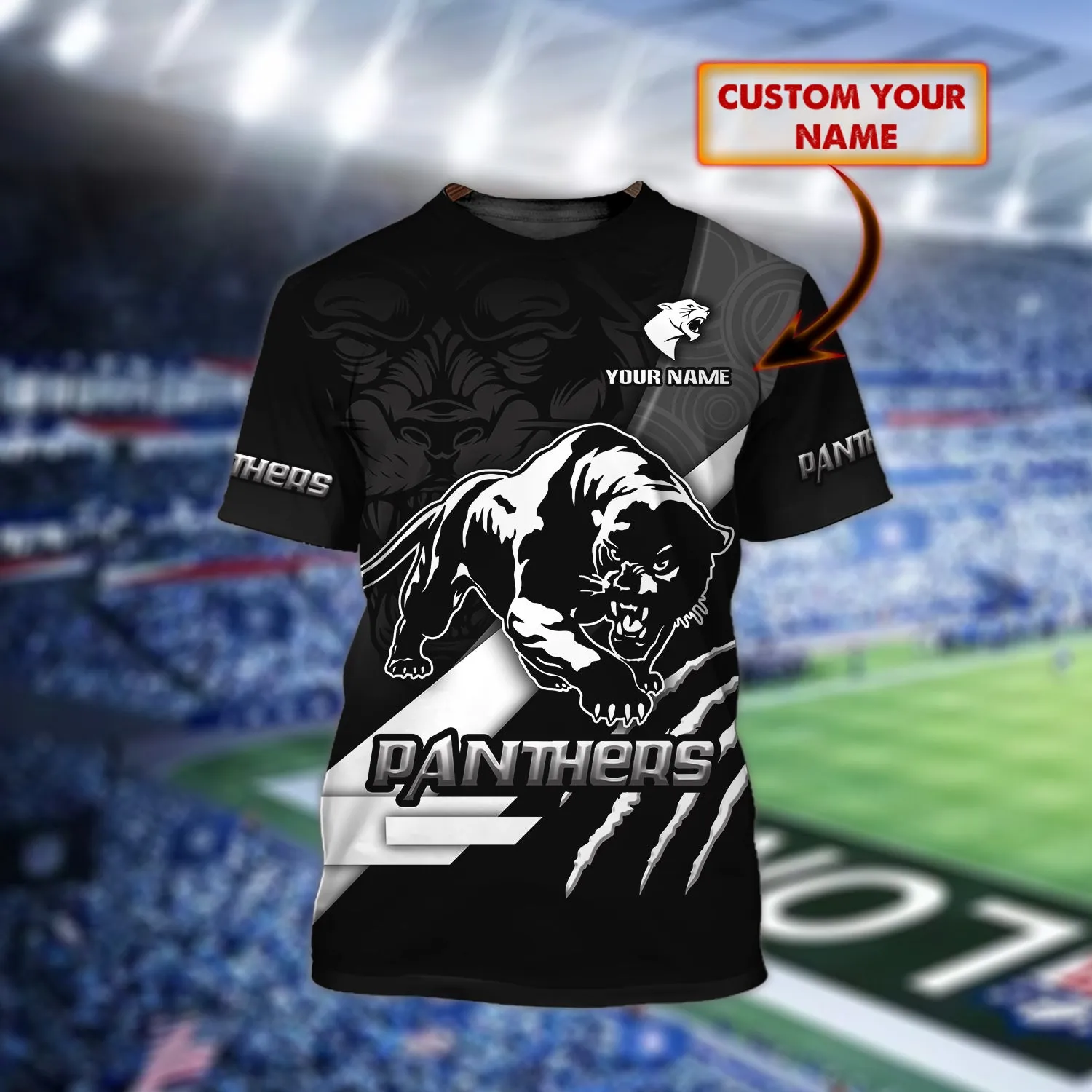 Penrith Panthers - Personalized Name 3D T-Shirt01 - NBTT