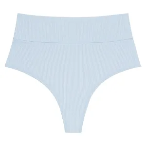 Peri Rib Added Coverage High Rise Bikini Bottom