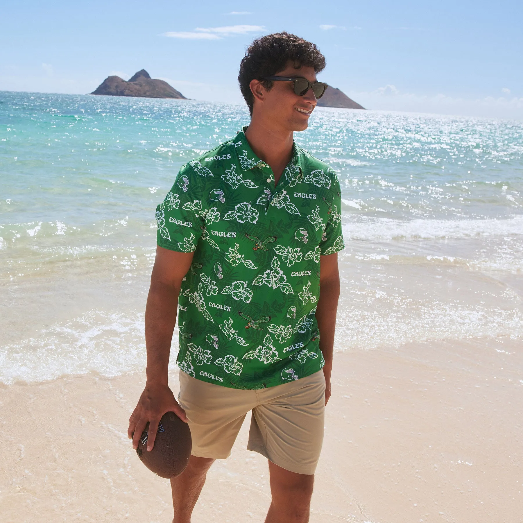 PHILADELPHIA EAGLES THROWBACK PERFORMANCE POLO