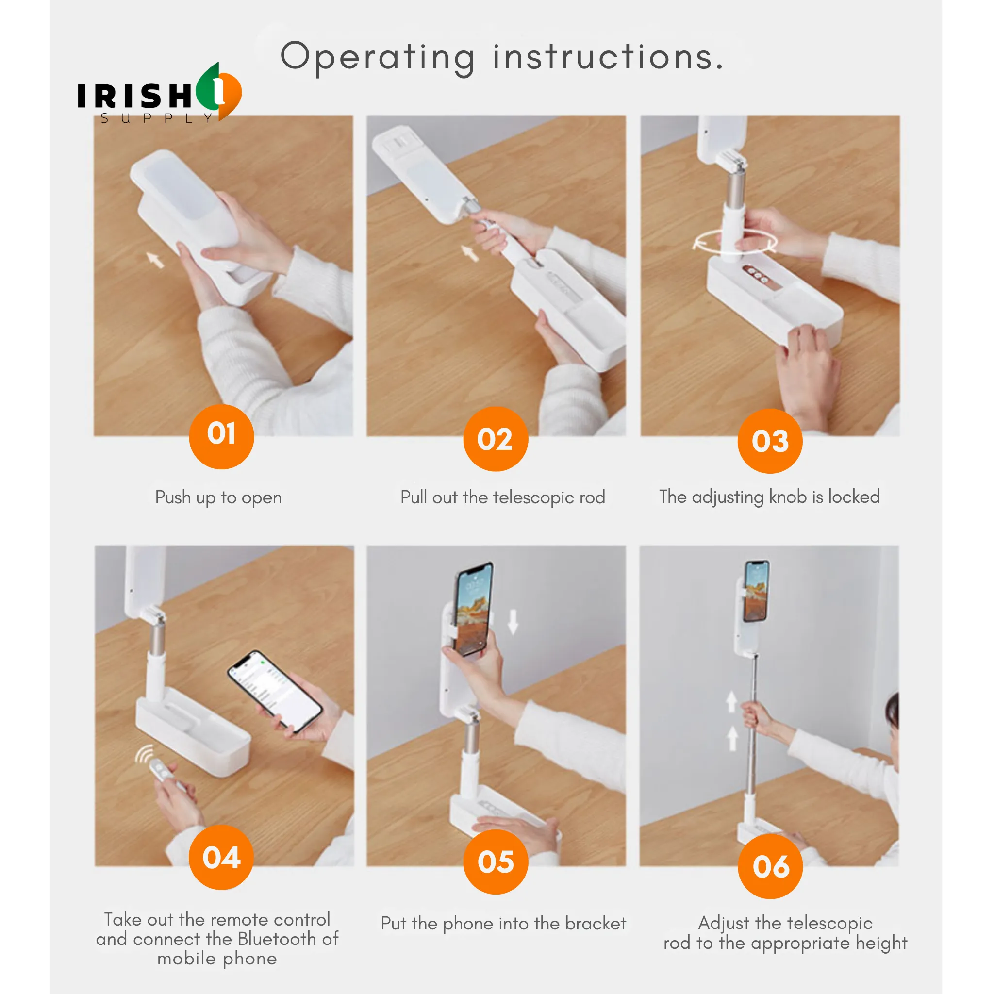 PIXELIGHT Portable Selfie Phone Holder