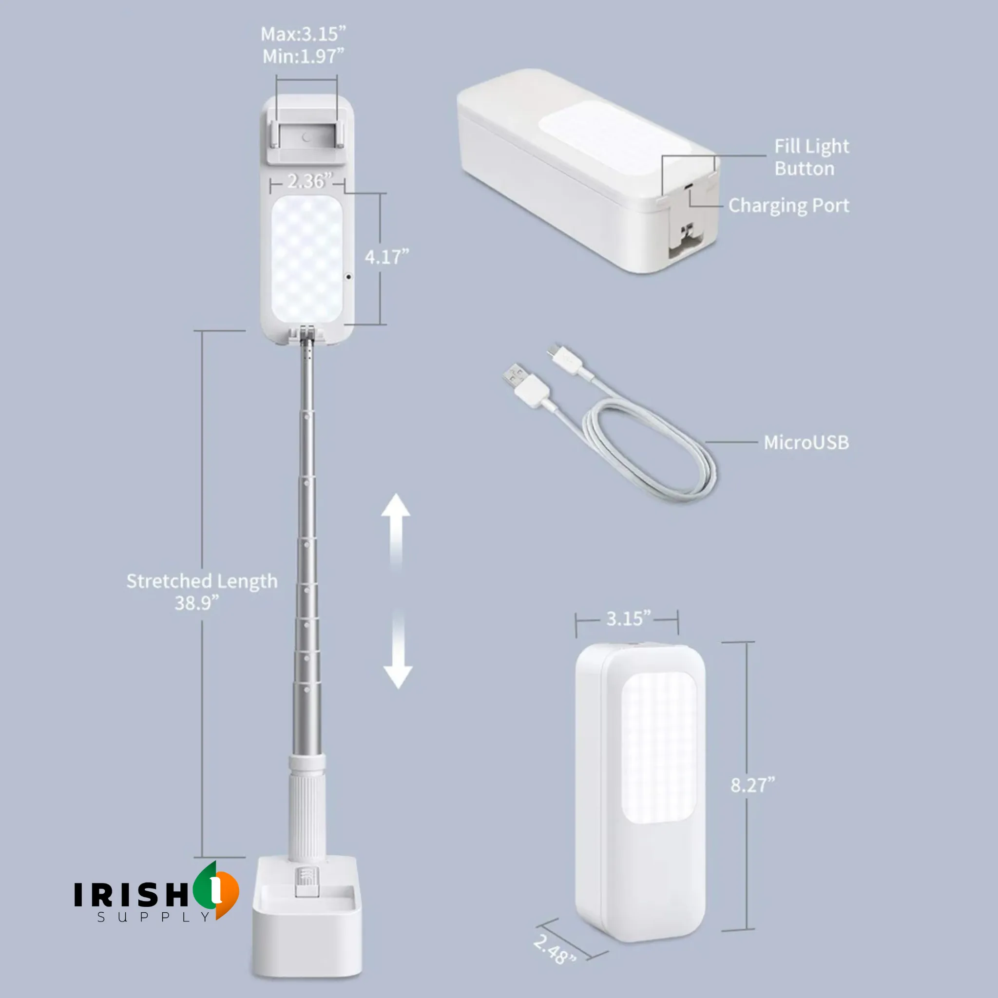 PIXELIGHT Portable Selfie Phone Holder