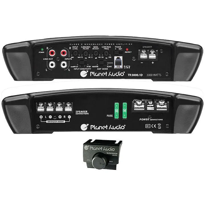 Planet 3000 Watts Max Power Class D Monoblock Power Amplifier 1-OHM Stable