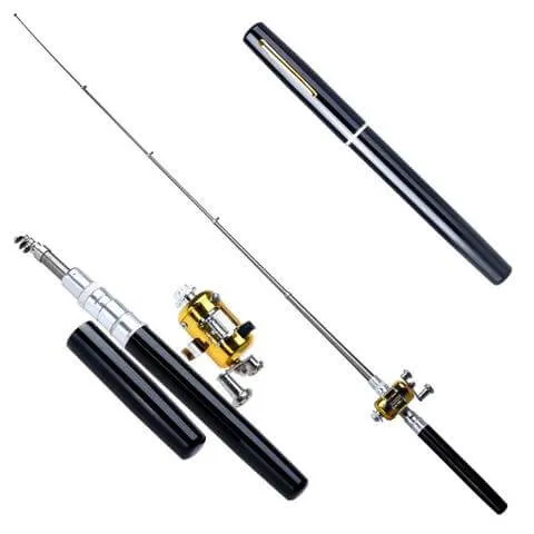 Pocket Rocket Angler Rod With Reel - The Quick Land Stealth Fishing Pole