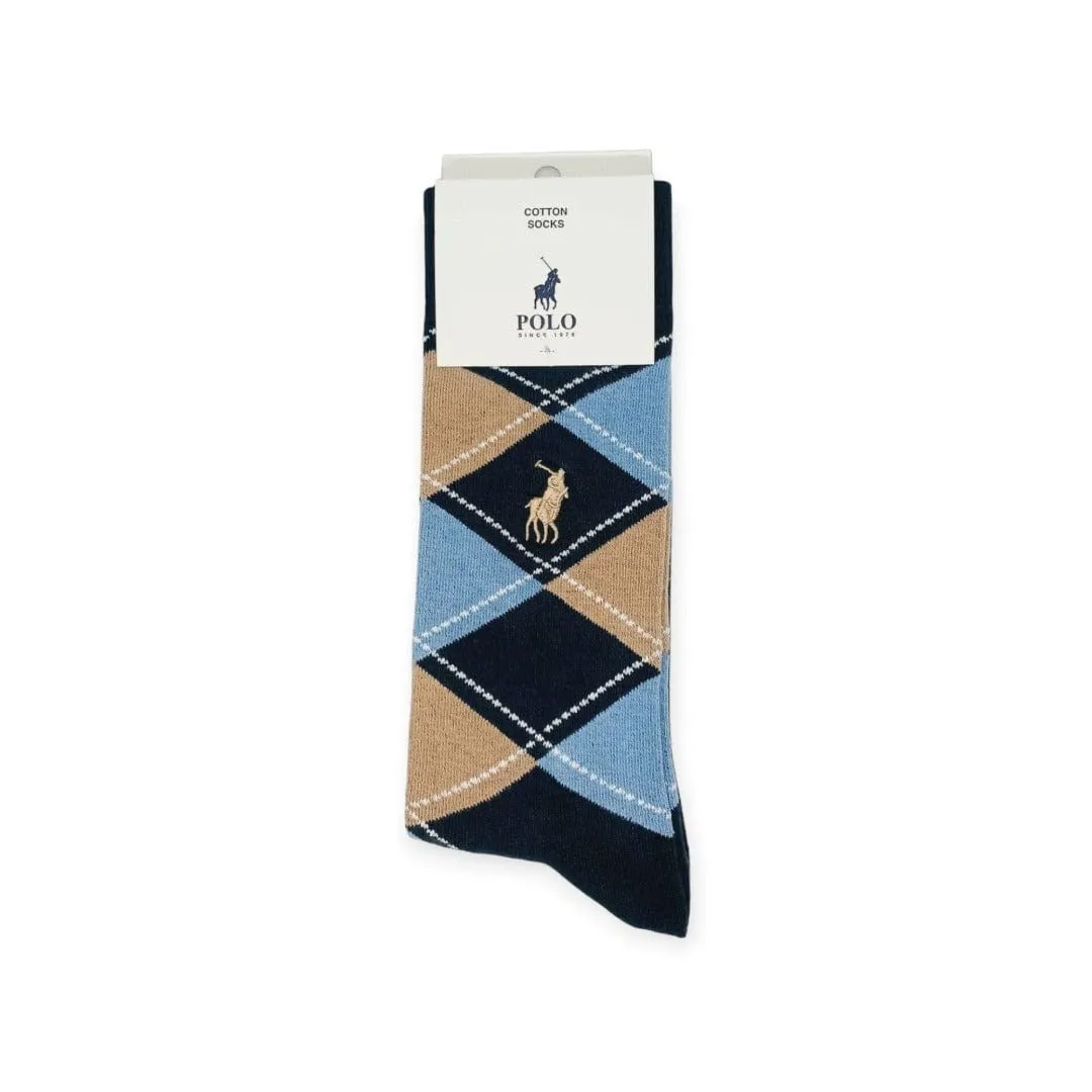 Polo Argyle Socks Navy