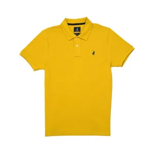Polo Pique golfer Mustard