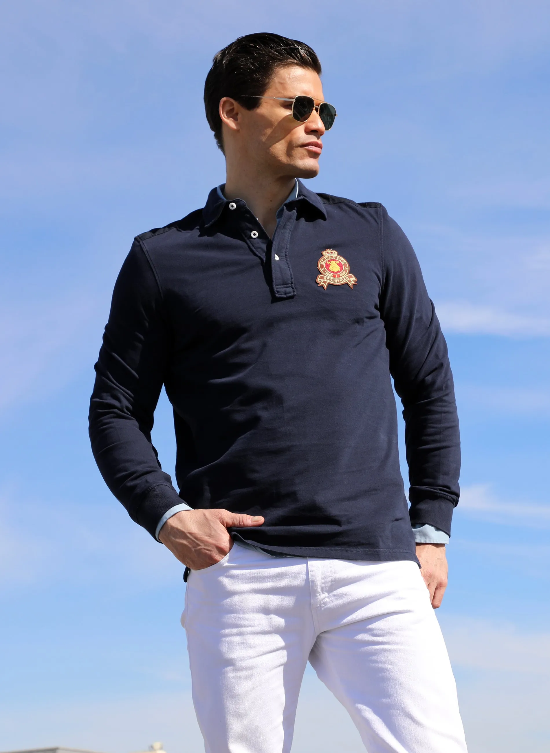 Polo Rugby Marino Tinte en Prenda Hombre