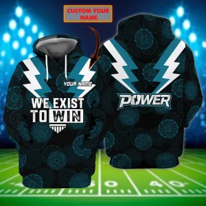 Port Adelaide 1 - Personalized Name 3D Hoodie - Loop - Nt168 - Ct192