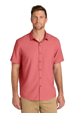 Port Authority Short Sleeve UV Dockside Shirt W963 Coral Reef