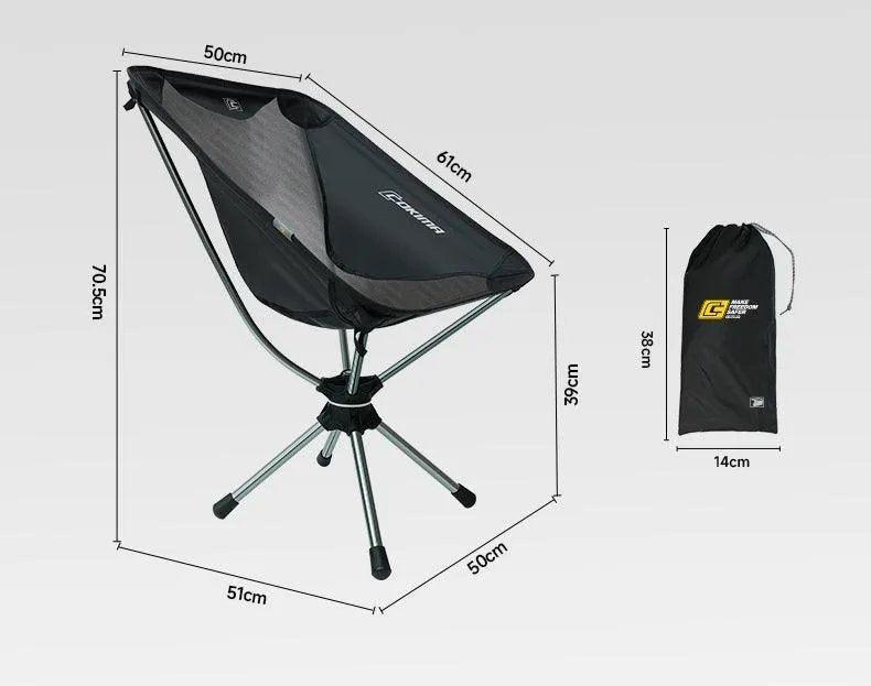 Portable Ultra-Light 360-Degree Swivel Folding Camping Chair