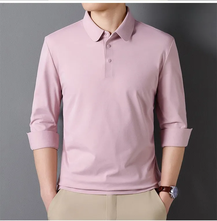 Premium No-Iron Polo | Quick-Dry Performance Long Sleeve