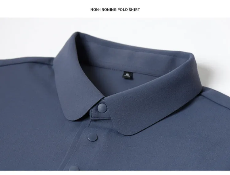 Premium No-Iron Polo | Quick-Dry Performance Long Sleeve