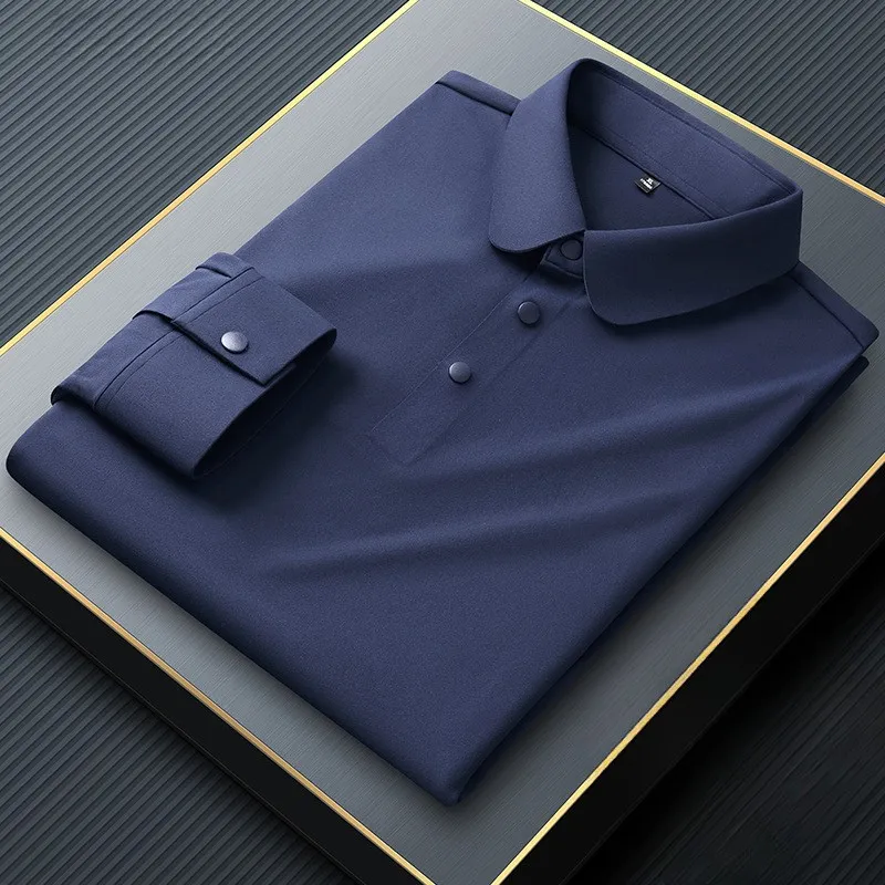 Premium No-Iron Polo | Quick-Dry Performance Long Sleeve