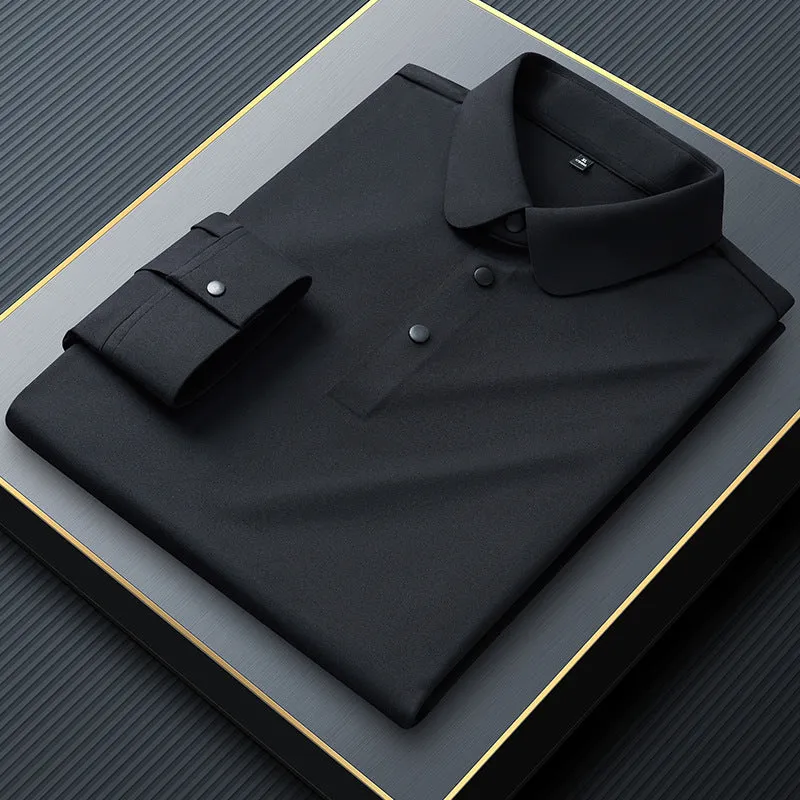 Premium No-Iron Polo | Quick-Dry Performance Long Sleeve