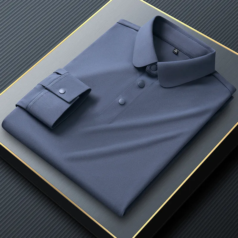 Premium No-Iron Polo | Quick-Dry Performance Long Sleeve