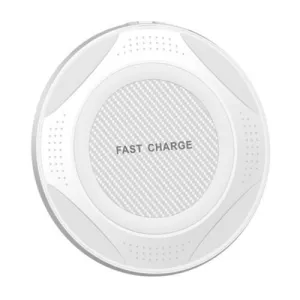 QI 10W Fast Wireless Charger Charging Pad for Huawei P30/Mate 20 Pro Samsung S10 white