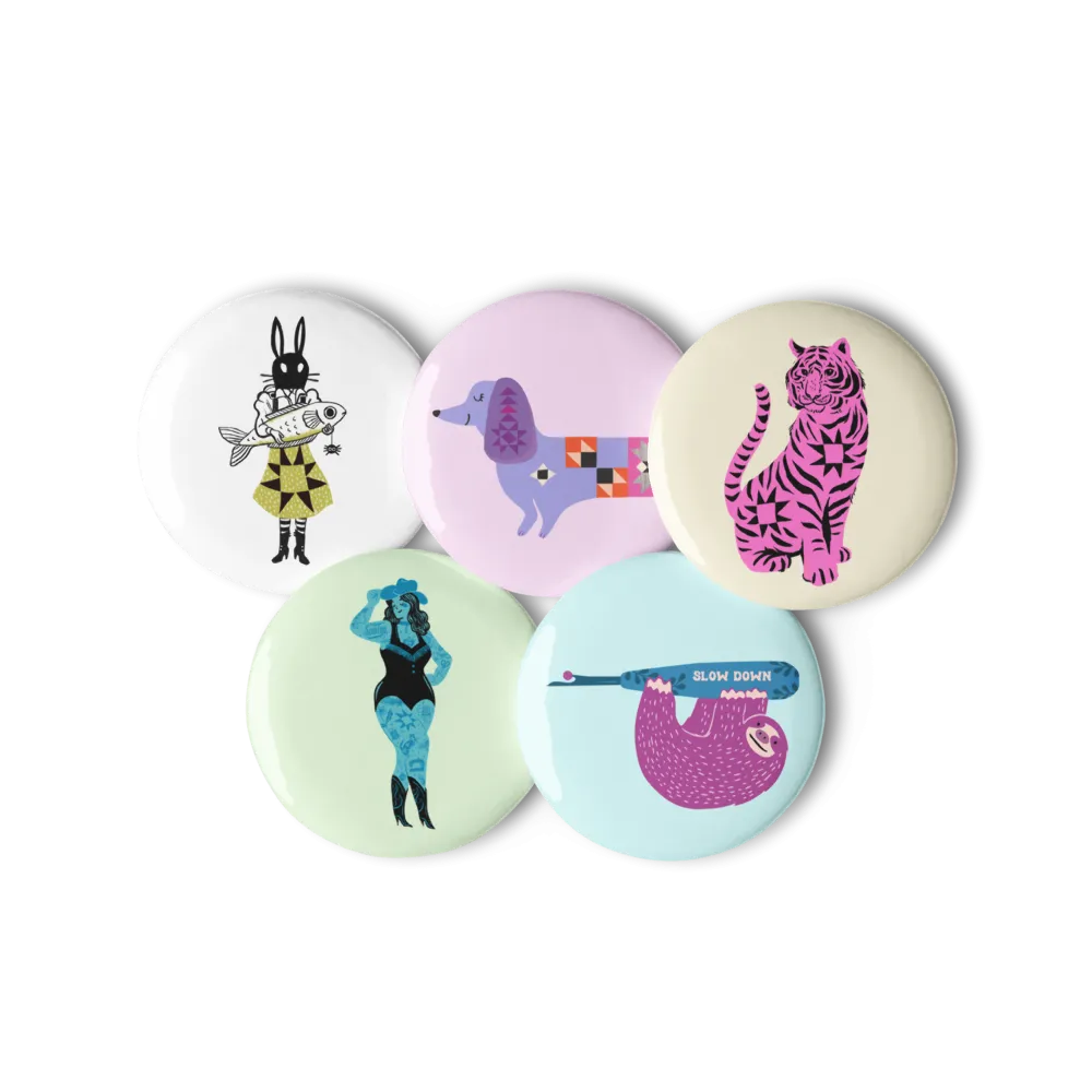 QuiltCon 2025 1.5" Pin Pack