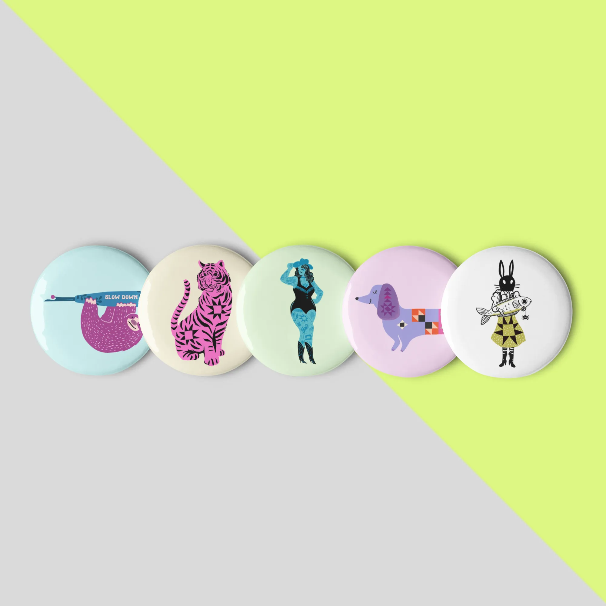 QuiltCon 2025 1.5" Pin Pack