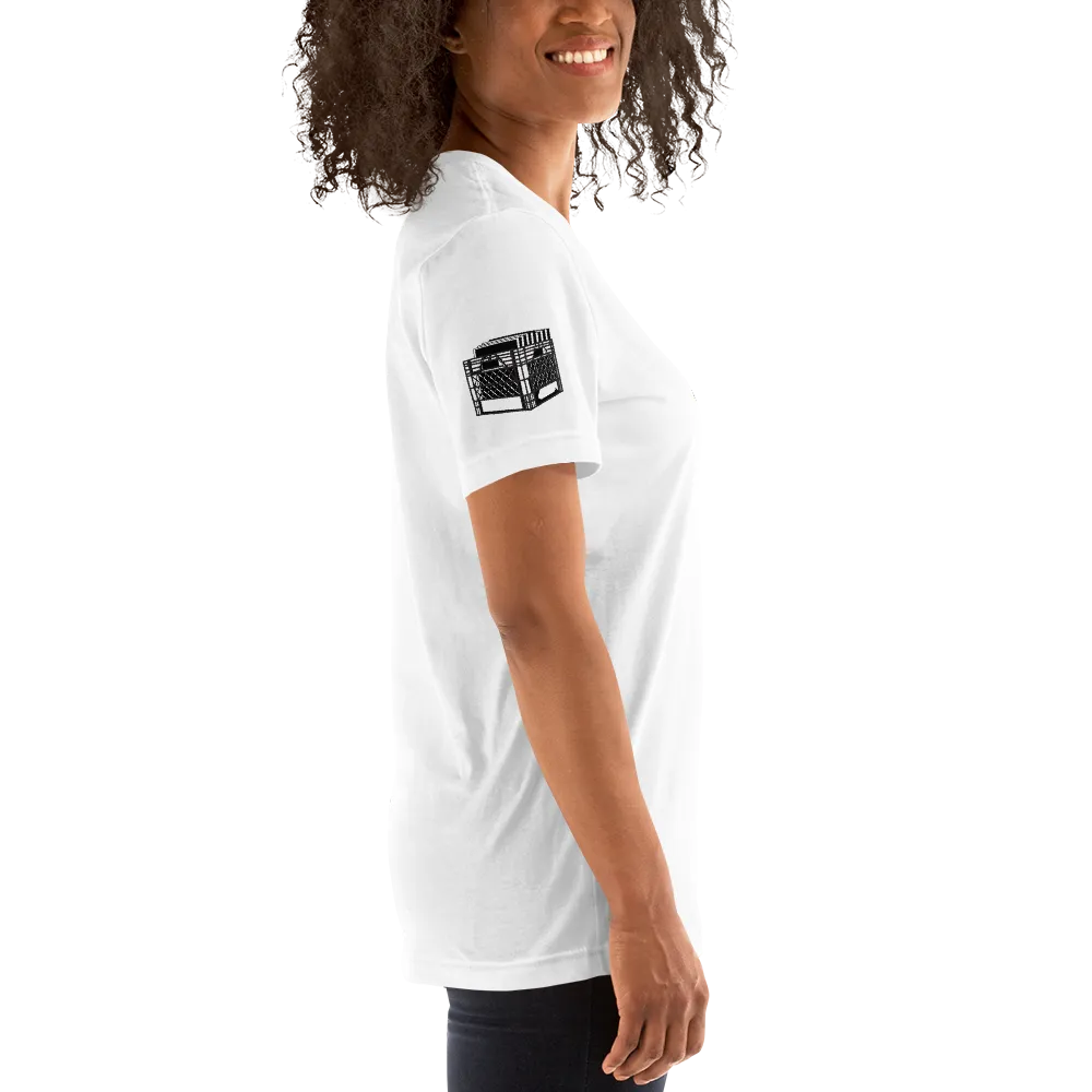 "Can't Live Without My Radio" (Light) Short-Sleeve Womens T-Shirt