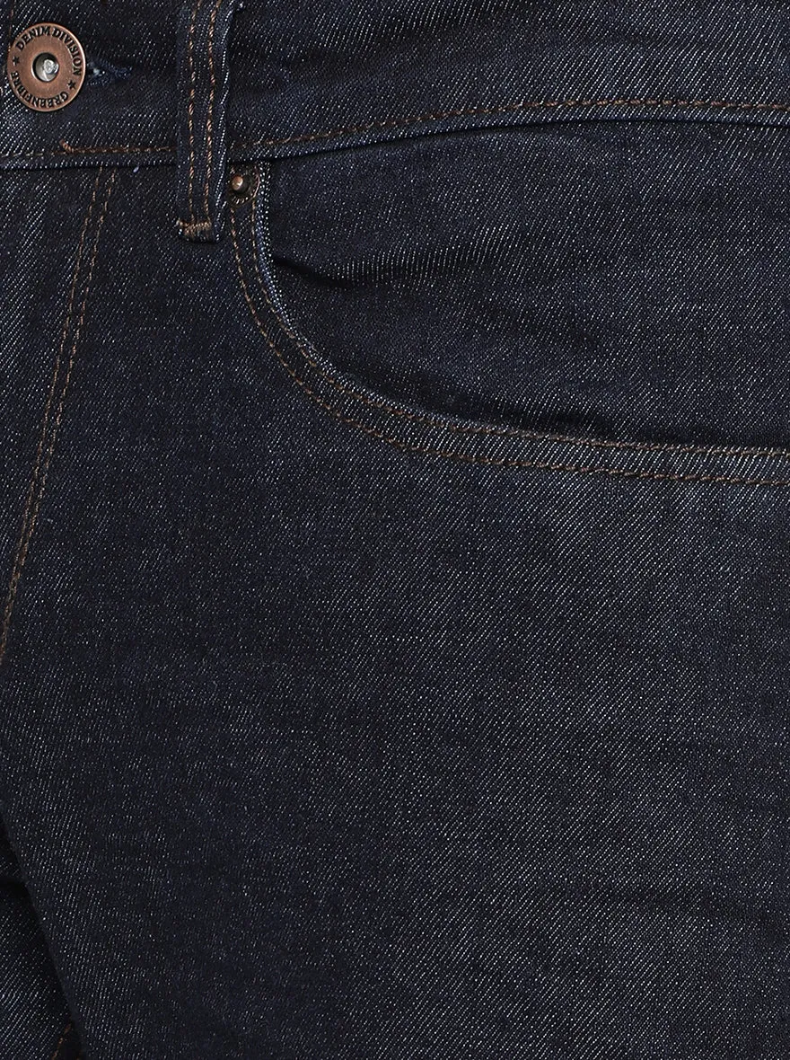 Raw Blue Solid Narrow Fit Jeans | Greenfibre